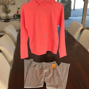 Carnhartt Hoodie with Tights NWT size 14